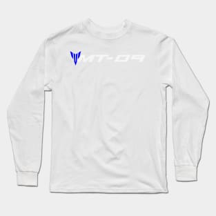 MT09 with Shield White Long Sleeve T-Shirt